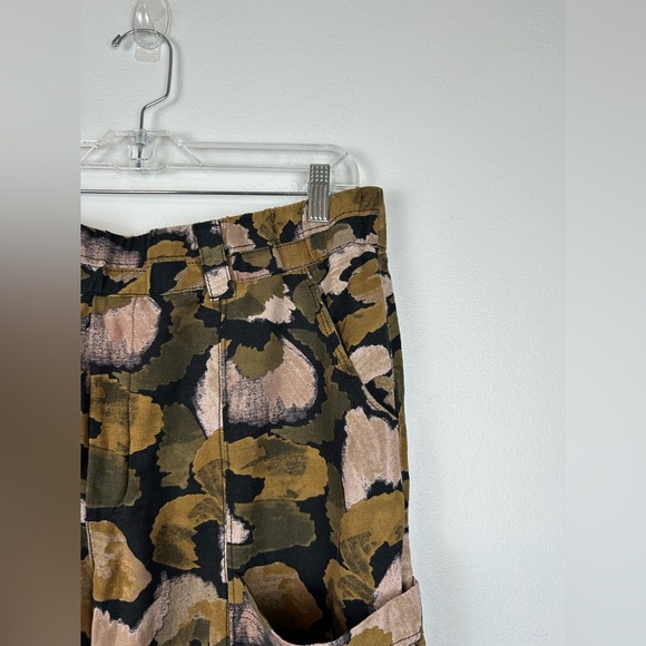 Democracy Printed Cotton Crop Wide Leg Pull On Pockets Pants Women’s Sz XL - Picture 7 of 11